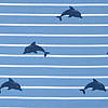 Pieni lisäkuva, jossa Trikoo delfiinit leveillä raidoilla -sininen