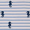 Pieni lisäkuva, jossa Trikoo merihevoset kapeilla raidoilla -sininen
