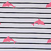 Pieni lisäkuva, jossa Trikoo delfiinit kapeilla raidoilla -laivastonsininen