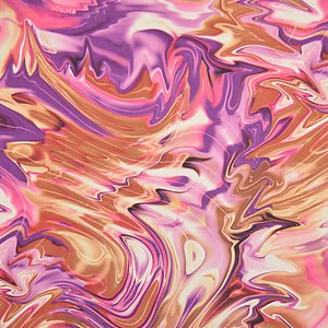 Kuvassa Satiini digital purppura-aallot - pala n.1,2m 