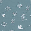 Pieni lisäkuva, jossa Trikoo origamilinnut läpivärjätyllä siniharmaalla