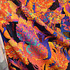 Pieni lisäkuva, jossa Pala 1,6m: Luomutrikoo (digiprint) hortensiat liekehtivä oranssi