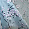 Pieni lisäkuva, jossa Popliini herkät kukkaoksat siniharmaalla