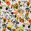 Pieni lisäkuva, jossa College digiprint oranssivihreä kukat ja perhoset