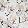 Pieni lisäkuva, jossa Pehmeä satiini kukkivat oksat valkoisella
