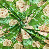 Pieni lisäkuva, jossa Trikoo digiprint upeat kukat vihreä