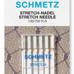 Kuvassa Stretch-neula joustaville kankaille Schmetz 