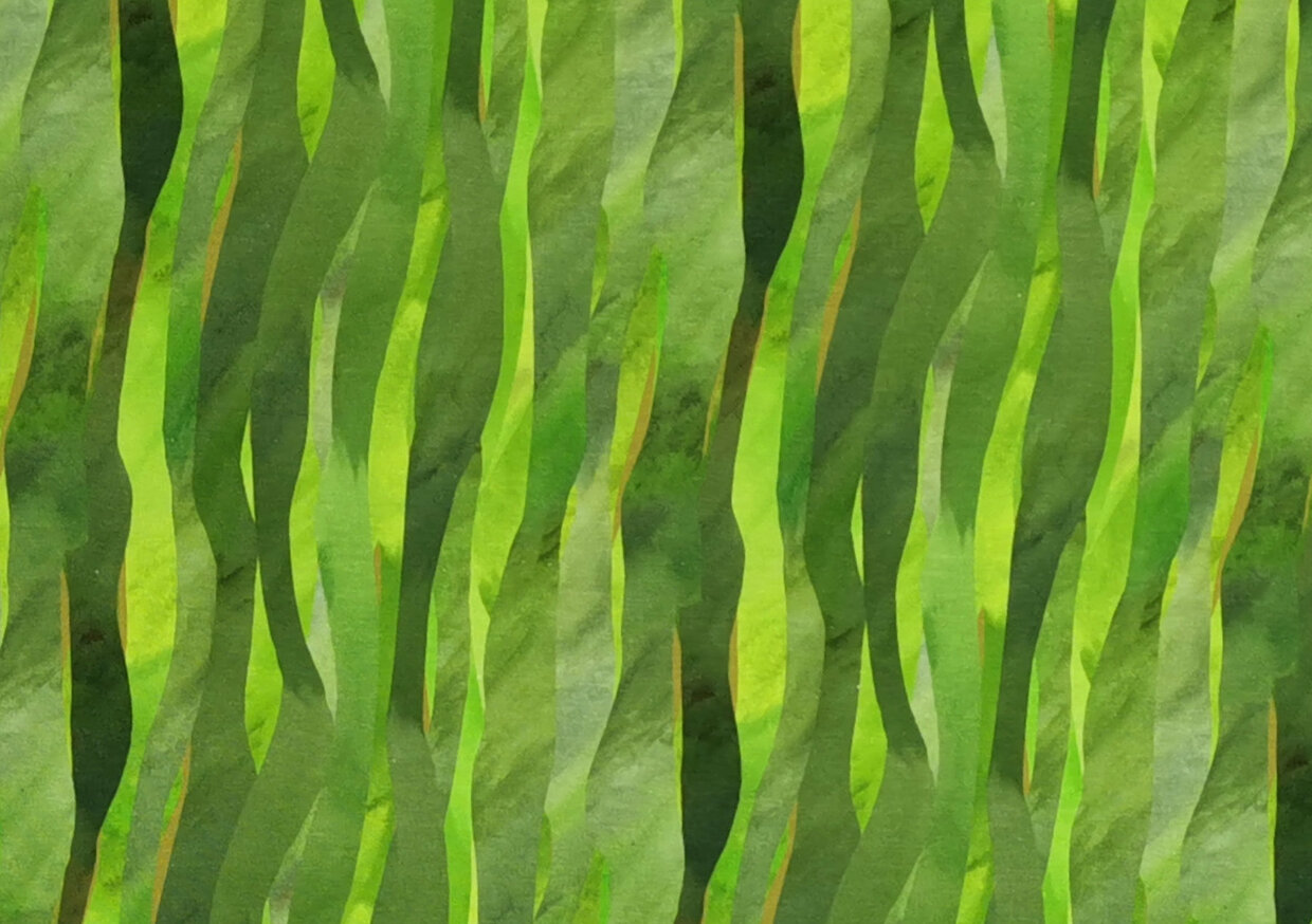 Kuvassa Luomutrikoo (digiprint) Häivähdys vihreä