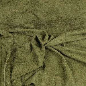 Kuvassa Khaki -vihreä (043) Yksivärinen bambufrotee - pyyhefrotee